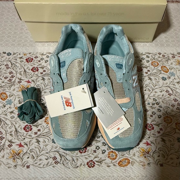 NEW BALANCE JOE FRESHGOODS WMNS 993 MADE IN USA PERFORMANCE ART ARCTIC BLUE Sz 8 - Picture 5 of 11